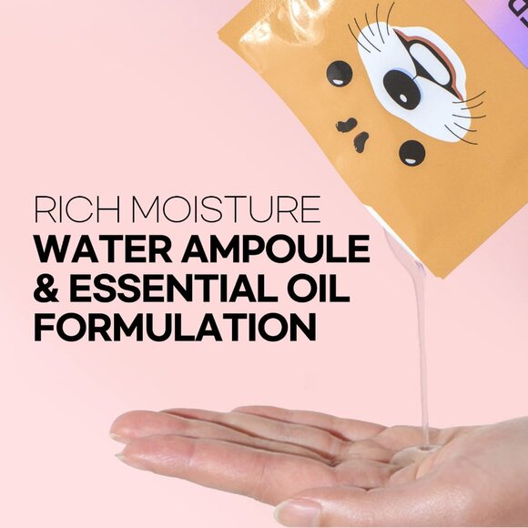 Animal Character Sheet Masks 6 Pack, Moisturizing & Hydrating Face Mask with Hya - Picture 4 of 9